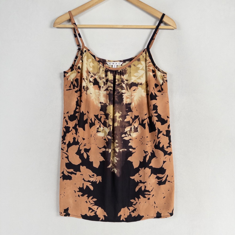 Cabi Tank Top Cami Sz Medium Multicolor Floral Lightweight Style 553